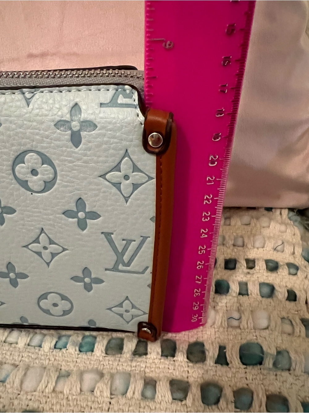 INSPIRED Blue Monogram Mini Trunk Crossbody - Picture 6 of 10